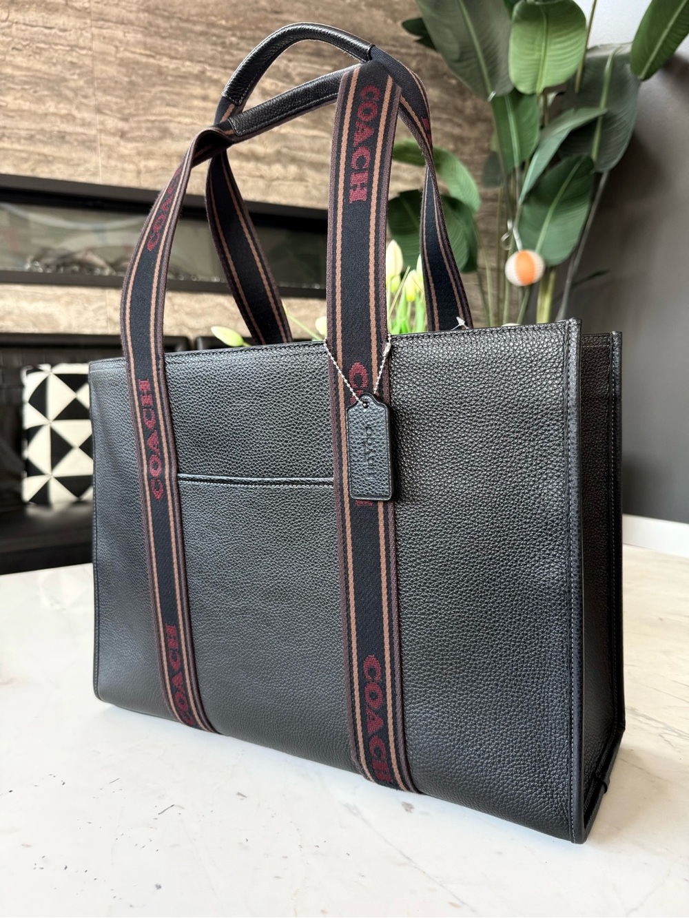 New COACH Large Smith Tote Bag Pebble Leather